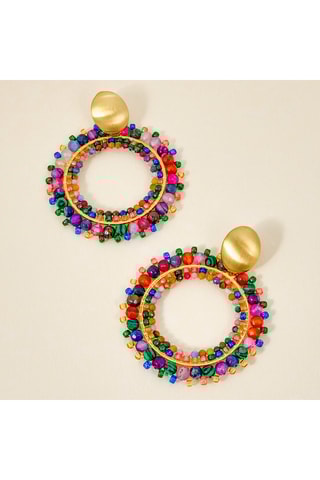 Créoles dorées à l’or fin jaune Stones River