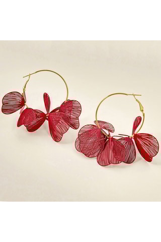 Créoles dorées à l’or fin jaune Flowering bouquet