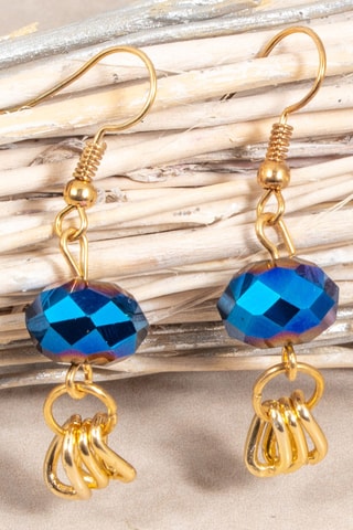 Boucles d'oreilles dorées à l'or fin jaune Oriana