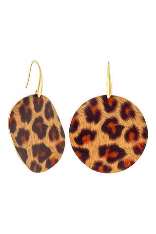 Boucles d’oreilles dorées à l’or fin jaune Panther