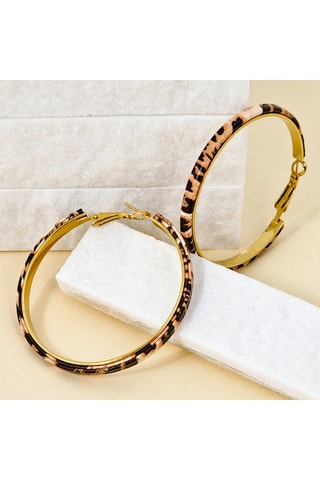 Créoles dorées à l’or fin jaune My Leo