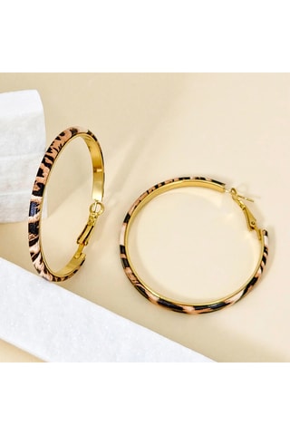 Créoles dorées à l’or fin jaune My Leo