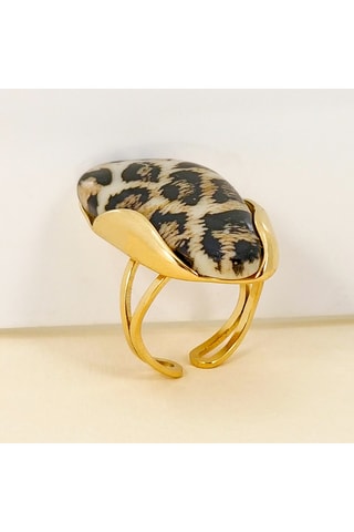 Bague dorée à l’or fin jaune Olea