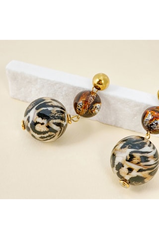 Boucles d’oreilles dorées à l’or fin jaune Leonie Steel 