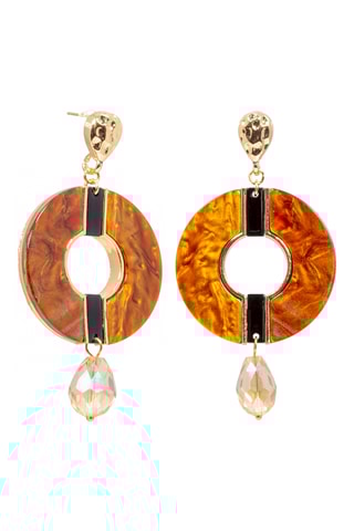 Boucles d’oreilles dorées à l’or fin jaune Ambora