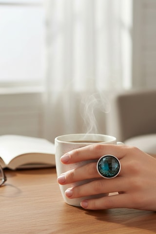 Bague dorée à l’or fin jaune Olma