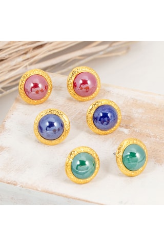 3 paires de puces Medios - Doré