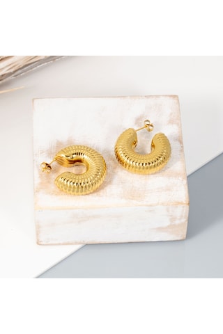 Créoles dorées à l’or fin jaune Eodace