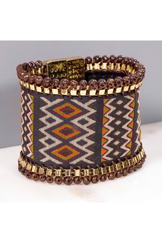 Manchette dorée à l’or fin jaune Moya