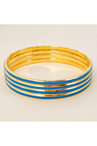 4 bracelets Lina - Bleu cobalt