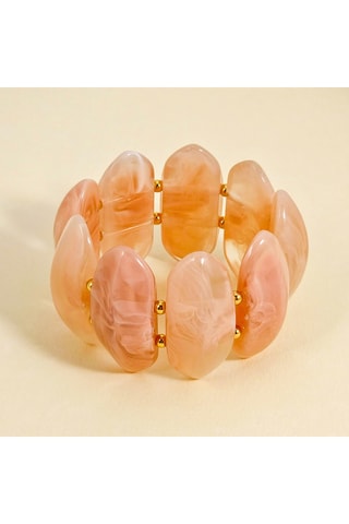 Manchette dorée à l’or fin jaune Stonia Steel