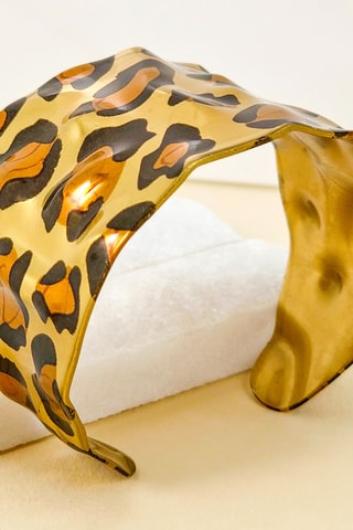 Manchette dorée à l’or fin jaune Panthera