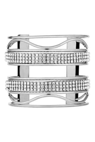 Manchette Ondoline - Argenté et blanc