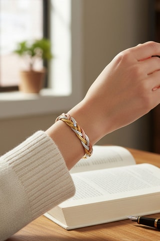 Bracelet doré à l’or fin blanc, doré à l’or fin jaune et doré à l’or fin rose Loyalty