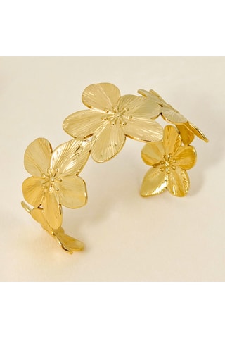 Manchette doré à l’or fin jaune Florel Steel