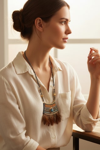 Sautoir doré à l’or fin jaune Desperado