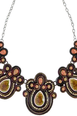 Plastron Uriatis - Argenté et marron