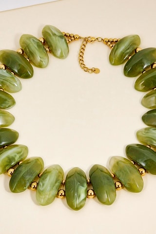 Collier doré à l’or fin jaune Stonia Steel