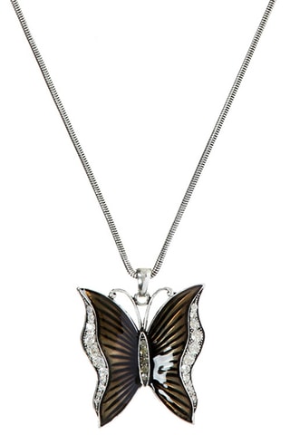 Collier Margo - Argenté et marron