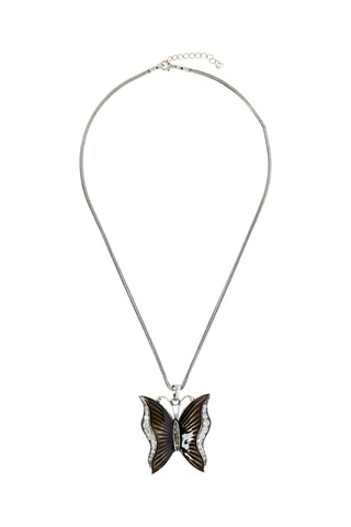 Collier Margo - Argenté et marron