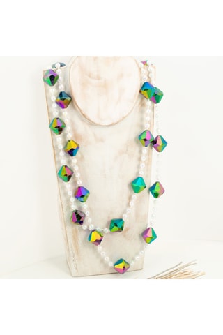 Sautoir Shadde - Blanc