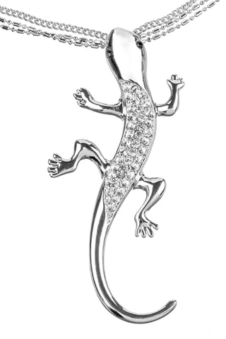 Sautoir Reptosa - Blanc