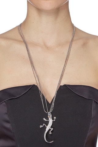 Sautoir Reptosa - Blanc