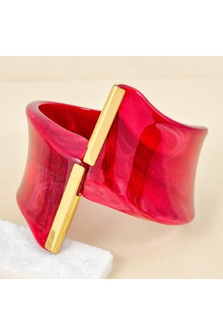 Manchette dorée à l’or fin jaune Pantherone Steel