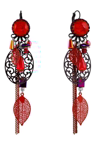 Boucles d’oreilles Cadician - Rouge