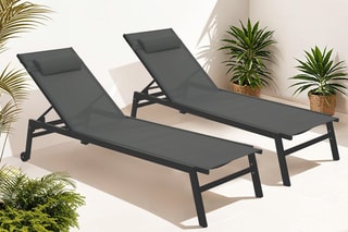 2 tumbonas reclinables Faro - 191 x 31 x 55 cm