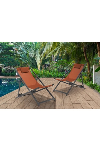 2 sillas plegables - 102 x 82 x 61 cm