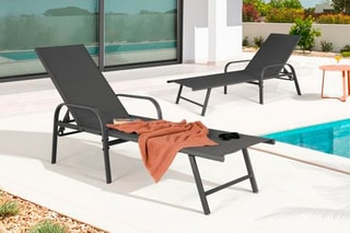 2 tumbonas - 185 x 58 x 50 cm