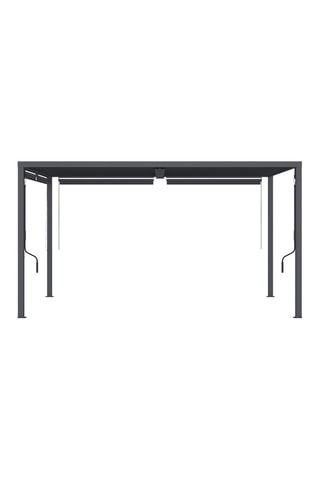 Pérgola bioclimática con estores