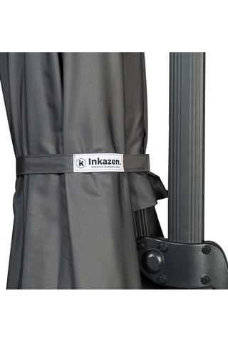 Sombrilla 360° cuadrada con funda - 300 x 300 x 270 cm