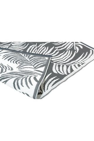 Alfombra de exterior - Blanco y gris - 270 x 470 cm - Blanco y gris