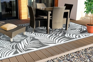 Alfombra de exterior Hawai - 370 x 270 cm - Gris