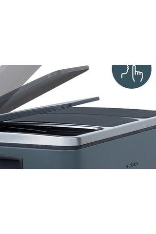 Pattumiera a pedale in acciaio inossidabile - 3 x 18 l