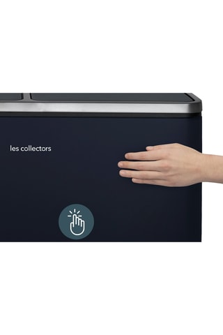 Pattumiera 2 scomparti a pedale in acciaio inossidabile - 60 l