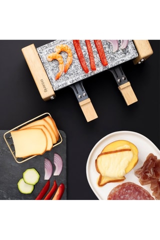 Apparecchio per raclette e pietra per cuocere - 2 persone