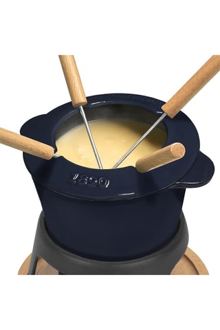 Set per fonduta in ghisa smaltata - 4 persone - 1,2 l