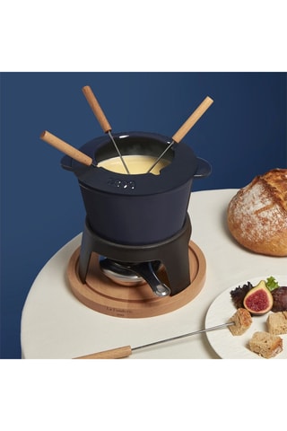 Set per fonduta in ghisa smaltata - 4 persone - 1,2 l