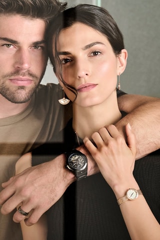 Montre automatique en acier Lucardo Noir