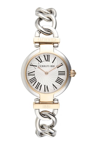 Orologio al quarzo in acciaio Elettra - Argentato