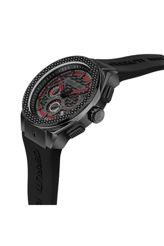Montre à quartz en silicone Ruscello - Chronographe - Noir et anthracite