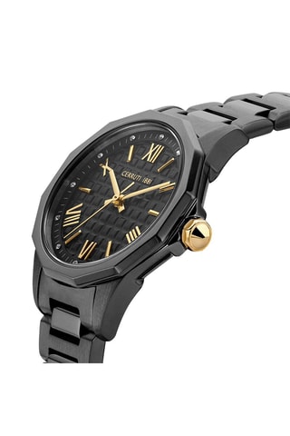 Montre à quartz en acier Jesina Anthracite