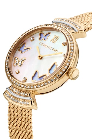 Orologio al quarzo in acciaio Cerrisi - Dorato