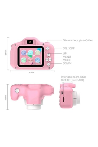 Fotocamera digitale - EasyClick - Kids - Rosa