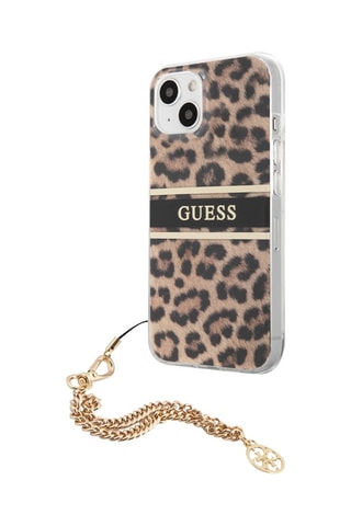 Laccetto al collo 4G universale smartphone - Nero e argento - Guess