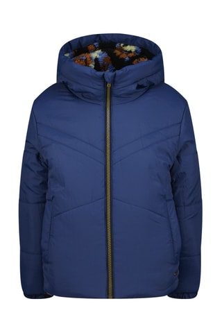 Veste réversible à capuche Tara - Bleu marine et noir