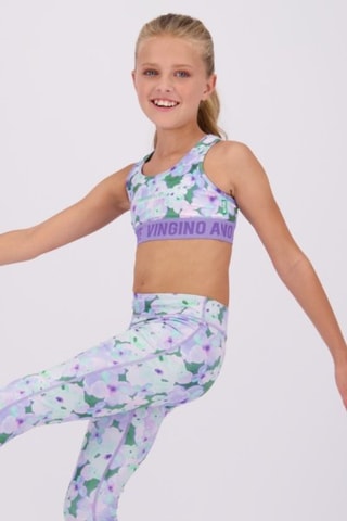 Brassière de sport - Violet et vert